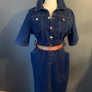 Denim Blue Dress. Plus Size XXL